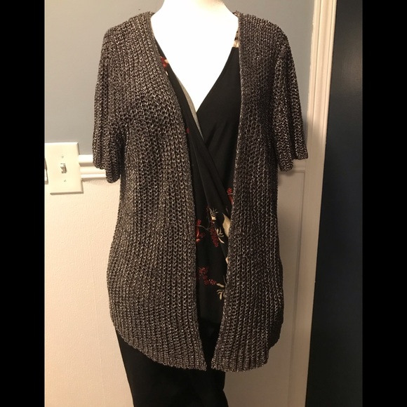 Metallic cardigan size large - Picture 1 of 4